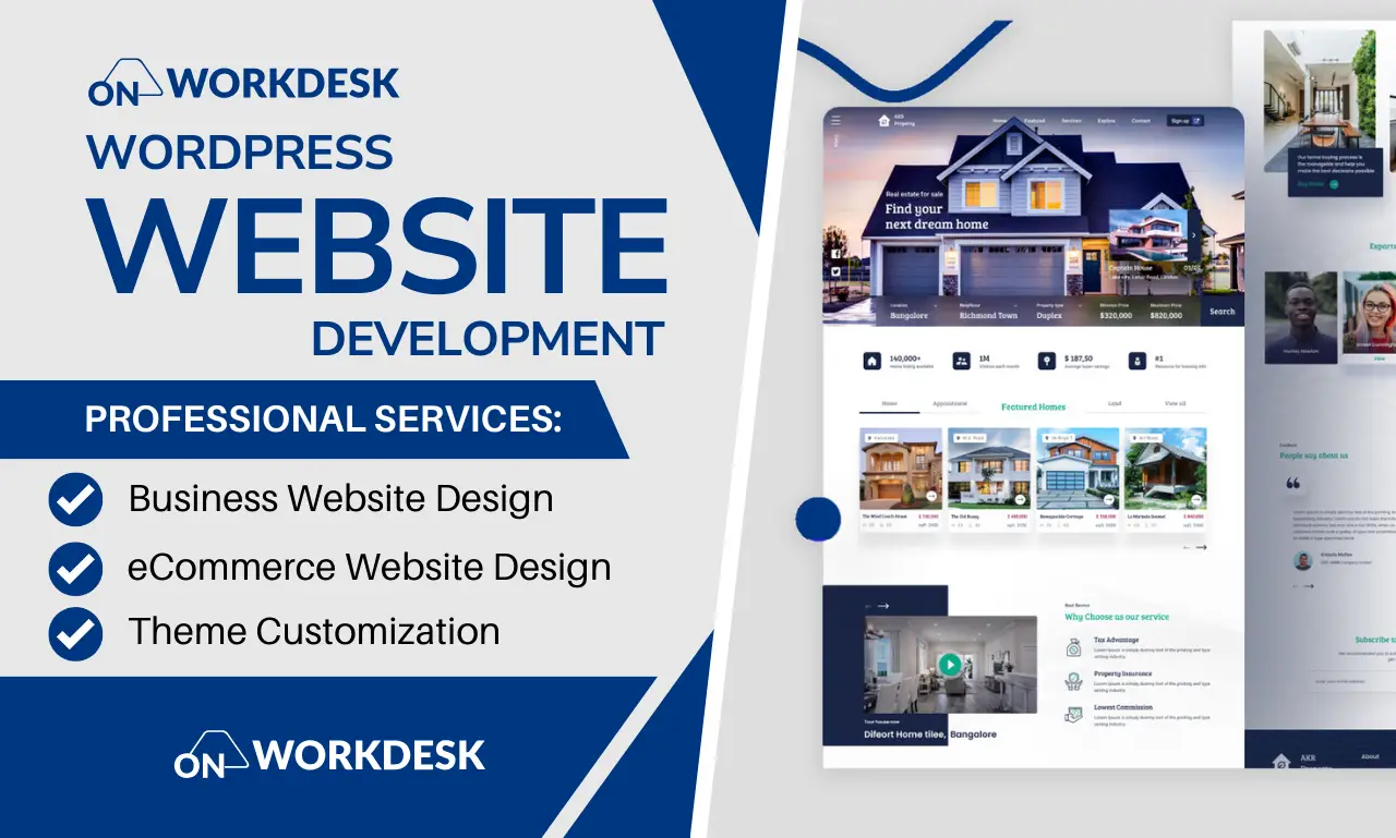 Wordpress Website Design Create Business Website ecommerce website design