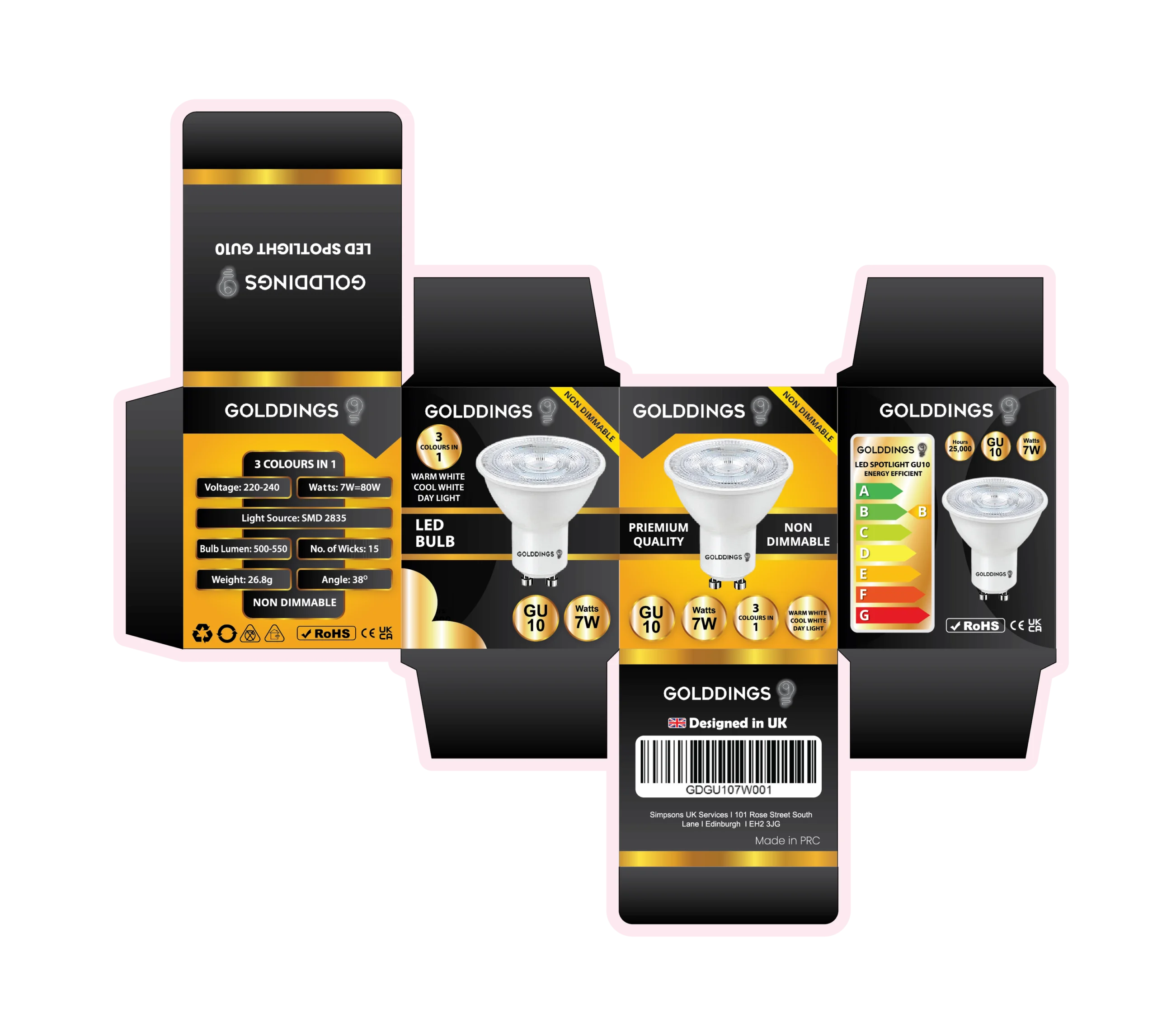 3 (B) GOLDDINGS – Non Dimmable-01